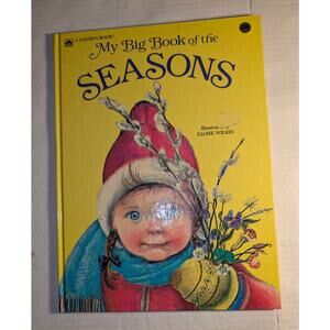 Vtg1966 My Big Book of Seasons Golden Book 12.5 x 9.5 Eloise Wilkin Western Pub.
